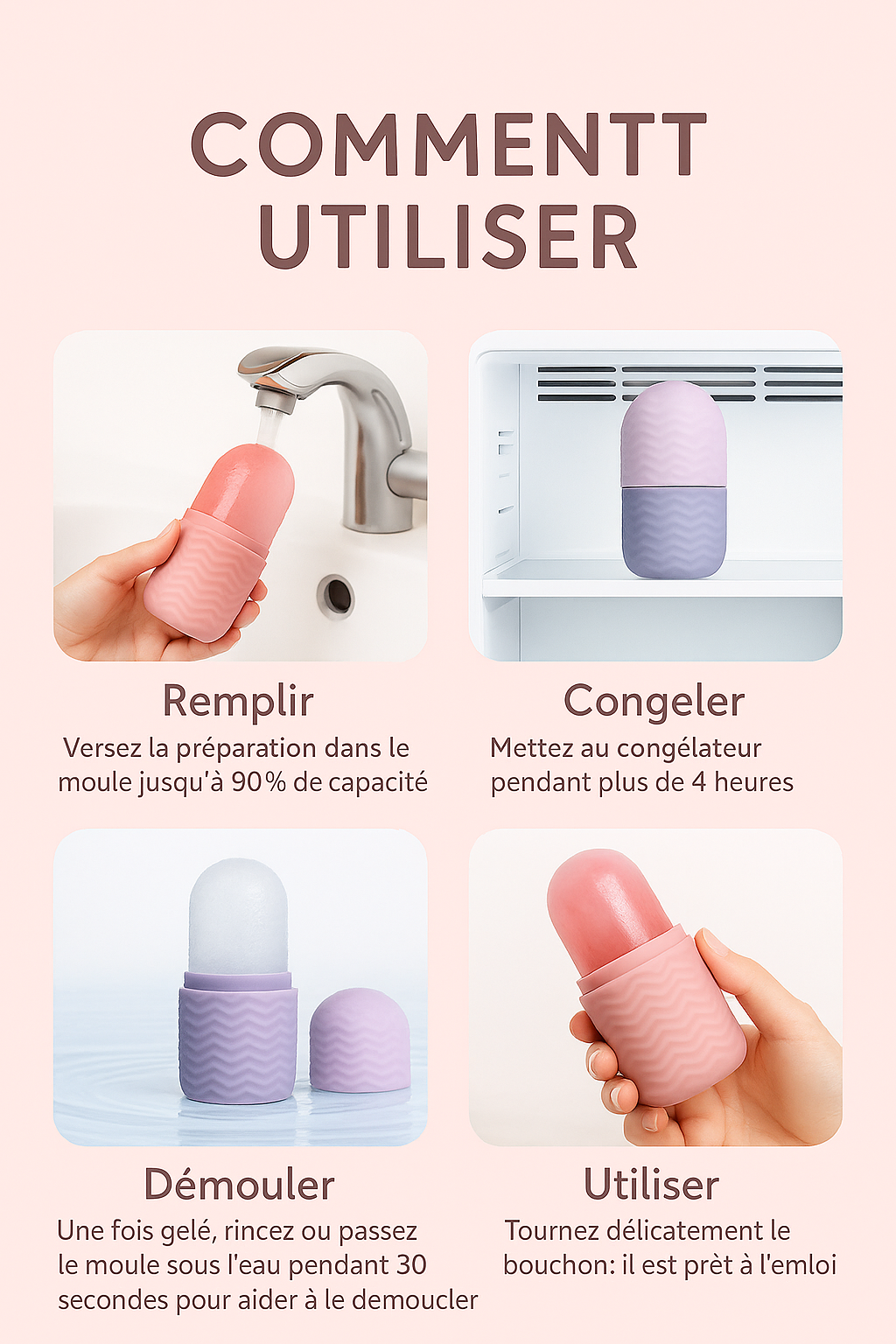 ✨ Liora Cryo Roller™ – Sculpture du Visage & Peau Lumineuse